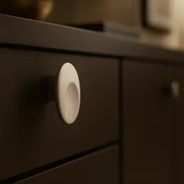 Poignée bouton CITY / Satinée