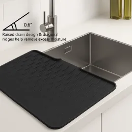 Égouttoir à vaisselle en silicone ROBUS / Anthracite