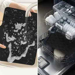 Égouttoir à vaisselle en silicone ROBUS / Gris