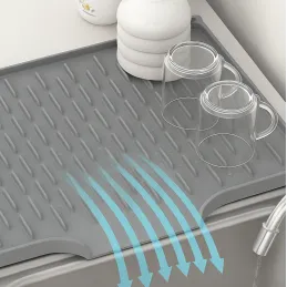 Égouttoir à vaisselle en silicone ROBUS / Gris