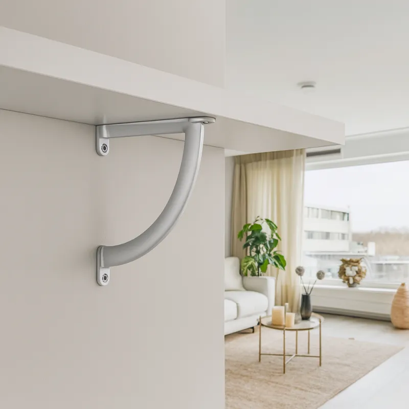 Support d’étagère KIRA 132 / Chrome mat 

