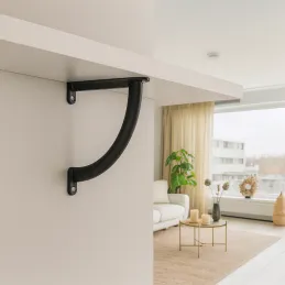 Support d’étagère KIRA 132 / Noir mat