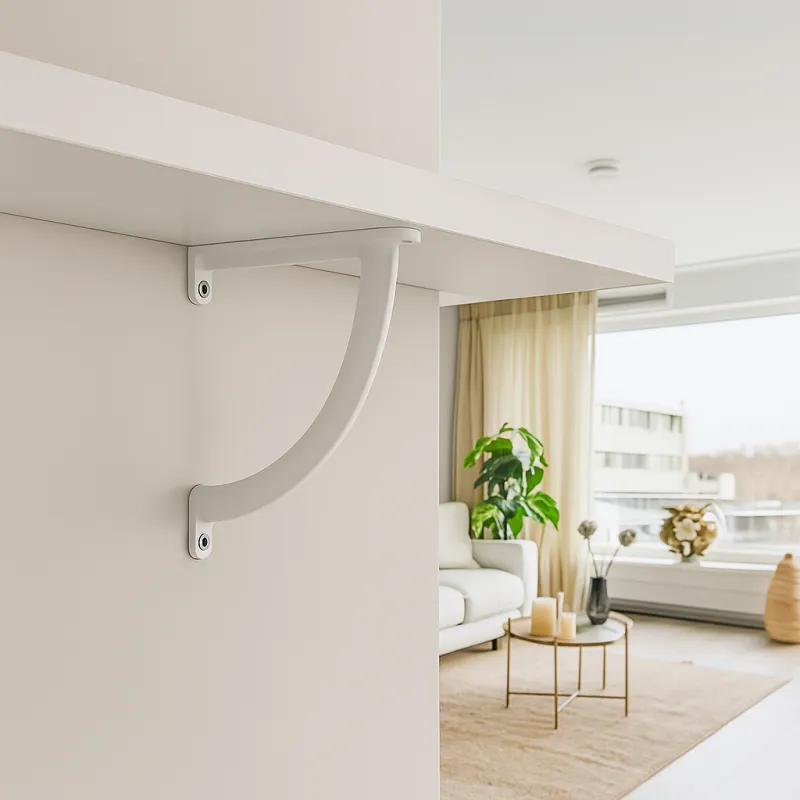 Support d’étagère KIRA 132 / Blanc mat