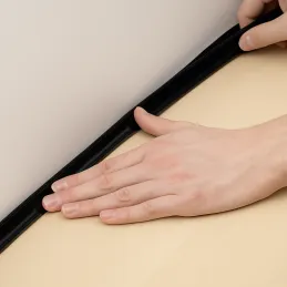 Baguette d’étanchéité SLIM LINE / Noir brillant