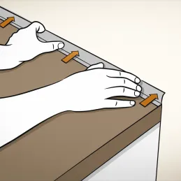 Barre d’étanchéité SLIM LINE / Inox