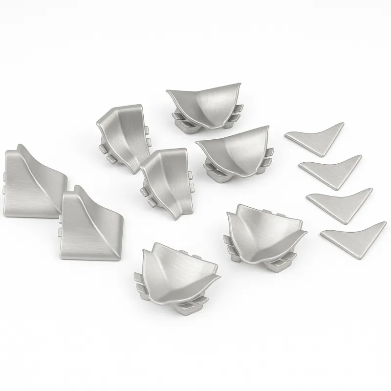 Kit d’embouts pour barre d’étanchéité SLIM LINE / Inox
