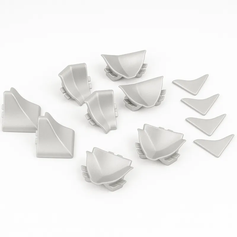 Ensemble d’embouts pour profilé d’étanchéité SLIM LINE / Aluminium