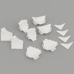 Kit d’embouts pour barre d’étanchéité SLIM LINE / Blanc