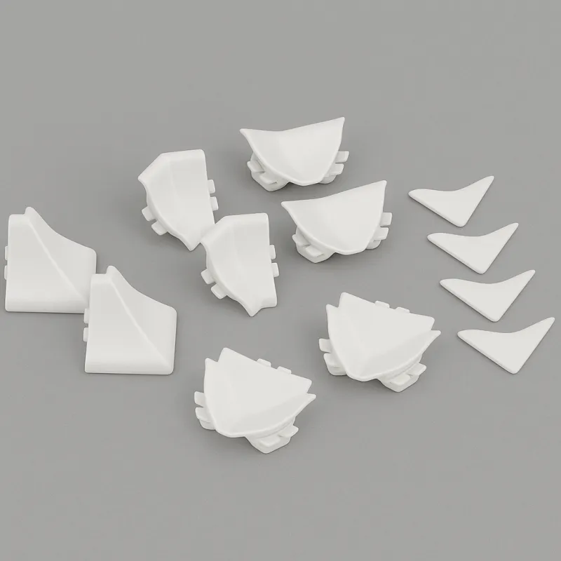 Kit d’embouts pour barre d’étanchéité SLIM LINE / Blanc