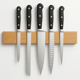 Porte-couteaux magnétique 400 / Chêne naturel