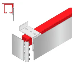 Raccord d’angle pour baguette de finition / Gris