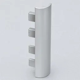 Raccord d’angle pour baguette de finition / Gris