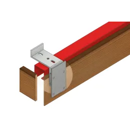 Élément de fixation pour baguette de finition en bois