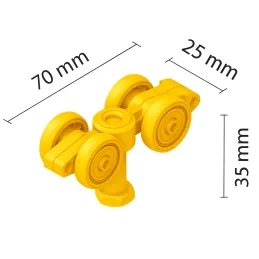 Roulette supérieure STANDARD 100 kg