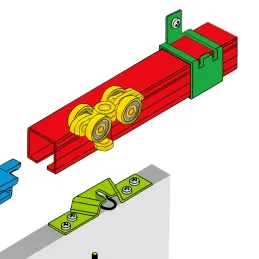 Fixation de la roulette sur la planche – LIDER et STANDARD