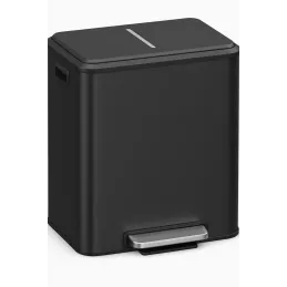 Poubelle STING à pédale 2×15 L / Anthracite