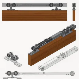 Ralentisseur de porte pour rail K-075