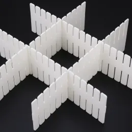 Lot de 4 organiseurs de tiroir / Blanc
