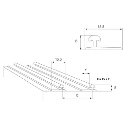 Rail supérieur et inférieur FAST / Aluminium