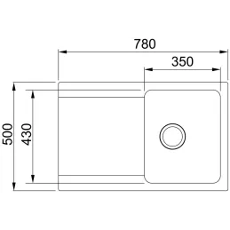 Évier en tectonite Franke OID 611-62