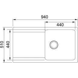 Évier en tectonite Franke OID 611