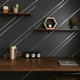 Ruban décoratif autocollant 20 mm / Argent
