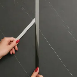 Ruban décoratif autocollant 20 mm / Argent