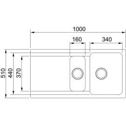 Évier en tectonite Franke OID 611