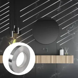 Ruban décoratif autocollant 20 mm / Argent