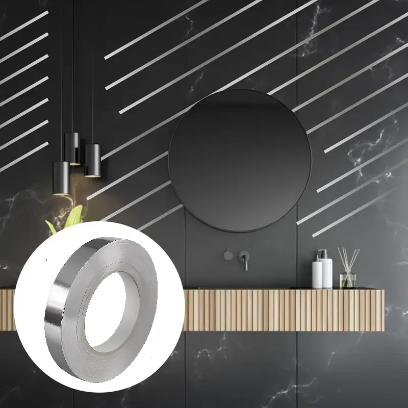 Ruban décoratif autocollant 20 mm / Argent