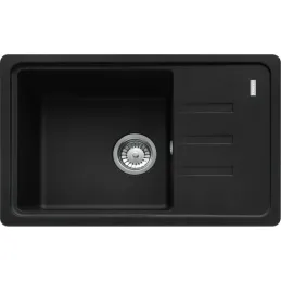 Ensemble G118 Évier en grès Franke BSG 611-62 + FC 9547 / Noir mat
