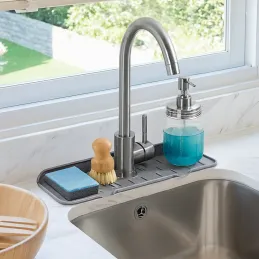 Égouttoir en silicone sous robinet FAUCET / Gris
