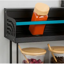 Étagère de cuisine suspendue XENIA 600 mm / Noir mat