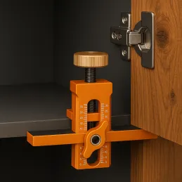 Gabarit universel de montage et de perçage pour portes et vérins PROFF / Orange