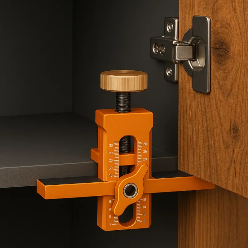 Gabarit universel de montage et de perçage pour portes et vérins PROFF / Orange