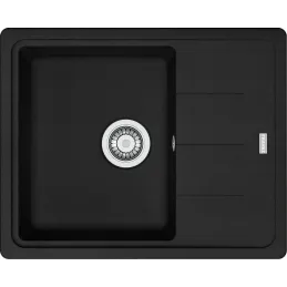 Set G55 Franke BFG 611-62, évier en céramique + robinet FC 9547 / douchette / noir mat