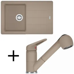 Ensemble G57 Évier en grès Franke BFG 611-78 + Robinet FC 9547 / Douchette / Cachemire