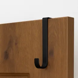 Patère pour porte et radiateur MARKER / Noir mat