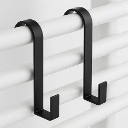 Patère pour porte et radiateur MARKER / Noir mat