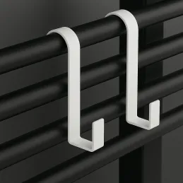 Patère pour porte et radiateur MARKER / Blanc mat
