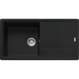 Set G138 – Évier en grès Franke BFG 611 + mitigeur FC 9547 / douchette / noir mat