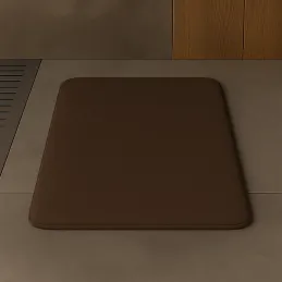 Tapis de salle de bains en mousse à mémoire de forme SANTANA 600 x 400 mm / Café