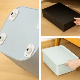 Lot de 4 patins glisseurs autoadhésifs pour meubles ROLLER / Blanc