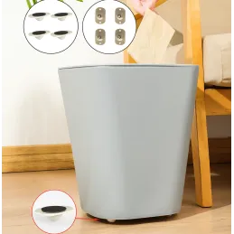 Lot de 4 patins glisseurs autoadhésifs pour meubles ROLLER / Blanc