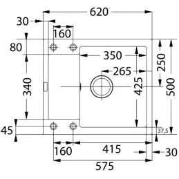 Ensemble G275 Évier en grès Franke MRG 611-62 + Robinet FC 6018 / Onyx