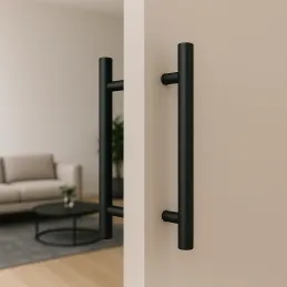 Poignée de porte double face HOME / Noir mat