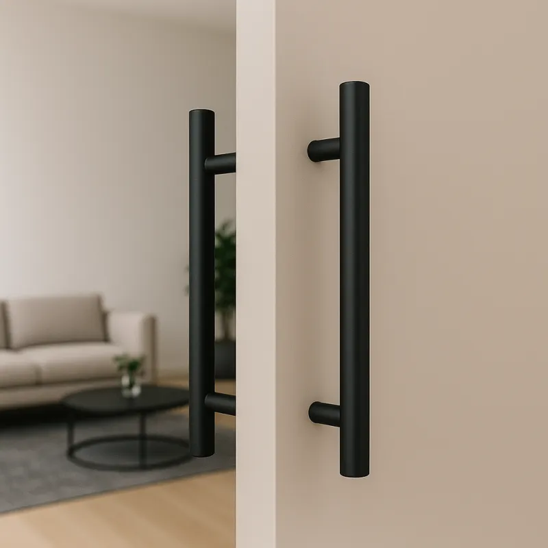 Poignée de porte double face HOME / Noir mat