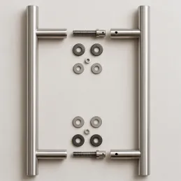 Poignée double face pour porte HOME / Acier inoxydable