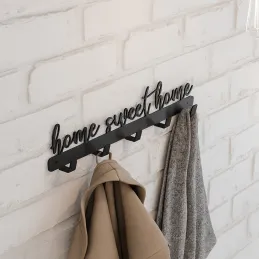 Patère murale SWEET HOME / Noir mat