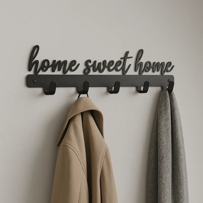 Patère murale SWEET HOME / Noir mat